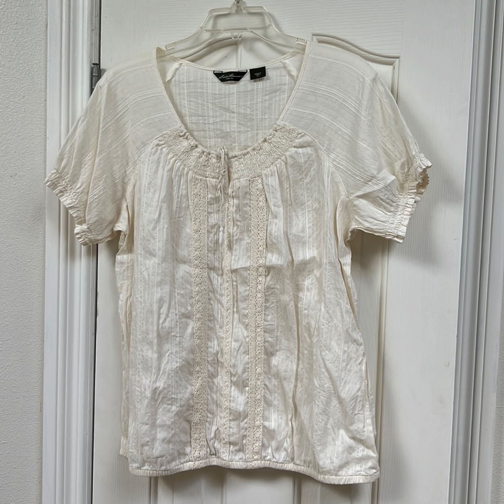 Eddie Bauer Peasant Style Blouse